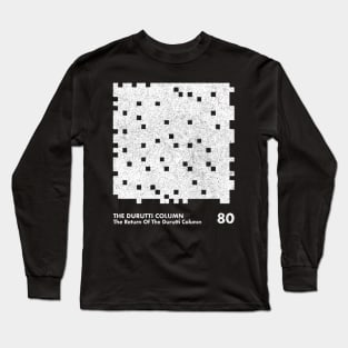 The Return Of The Durutti Column / Minimalist Design Artwork Long Sleeve T-Shirt